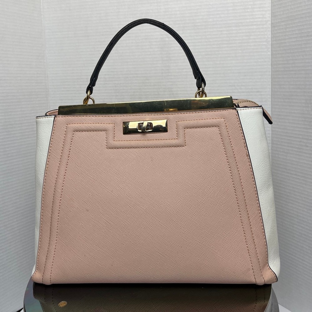 ALDO Satchel Handbag soft pink structured
